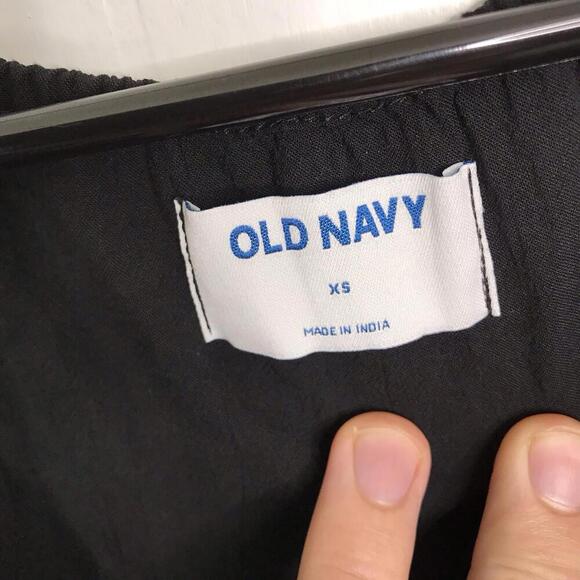 Old Navy Top Womens Size XS Babydoll V Neck Long Sleeve Gauze Textured New - Picture 6 of 9